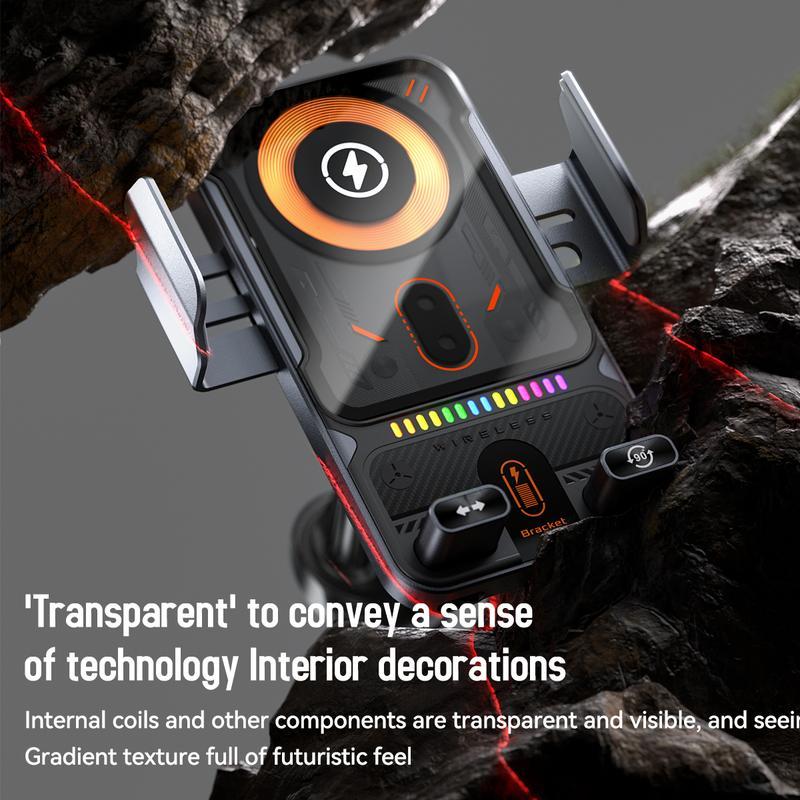 F18 Fully Automatic Smart Car Mount – Wireless Charging + Infrared Sensing