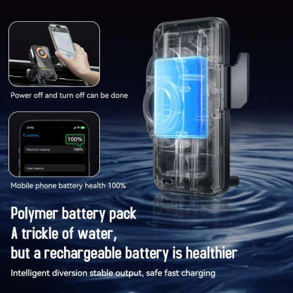 F18 Fully Automatic Smart Car Mount – Wireless Charging + Infrared Sensing