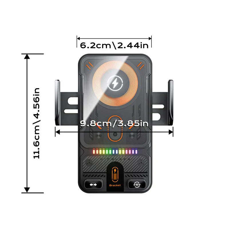 F18 Fully Automatic Smart Car Mount – Wireless Charging + Infrared Sensing