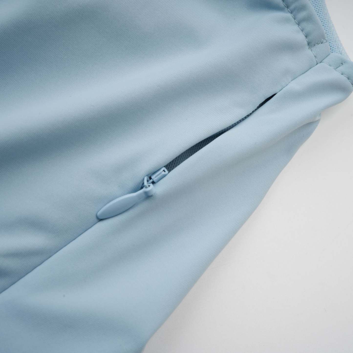 Catherine asymmetrical pleated maxi dress in Baby-blue