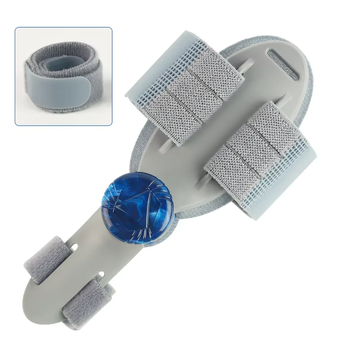 3D Knob Bunion Corrector Adjustable Toe Straightener with Detachable Magic Tape Strap for Hallux Valgus Correction