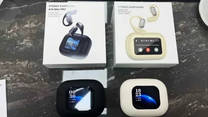 A16 Mini PRO Touch Screen Charging Case Wireless Earphone ENC ANC Earbuds BT 5.4 OWS Ear Hook Sports True Wireless Headphone