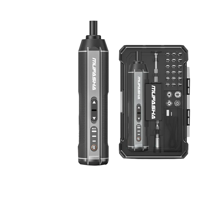 Rechargeable 3.7V Electric Screwdriver Kit DIY Grade Cordless with 25 Pcs Magnetic Bit Set for Phone Camera Laptop Watch Repair