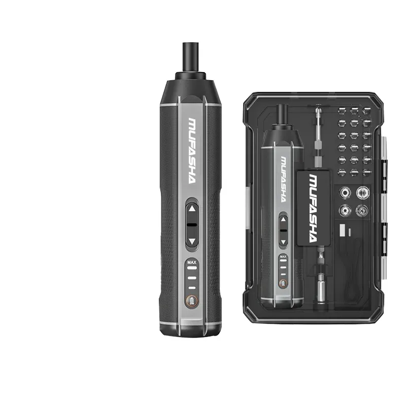 Rechargeable 3.7V Electric Screwdriver Kit DIY Grade Cordless with 25 