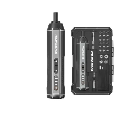 Rechargeable 3.7V Electric Screwdriver Kit DIY Grade Cordless with 25 Pcs Magnetic Bit Set for Phone Camera Laptop Watch Repair