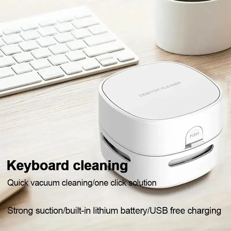 Portable Handheld Wireless Dust Sweeper for Keyboard Cleaning Tool Rechargeable Mini Desktop Vacuum Cleaner Consumer Electronics