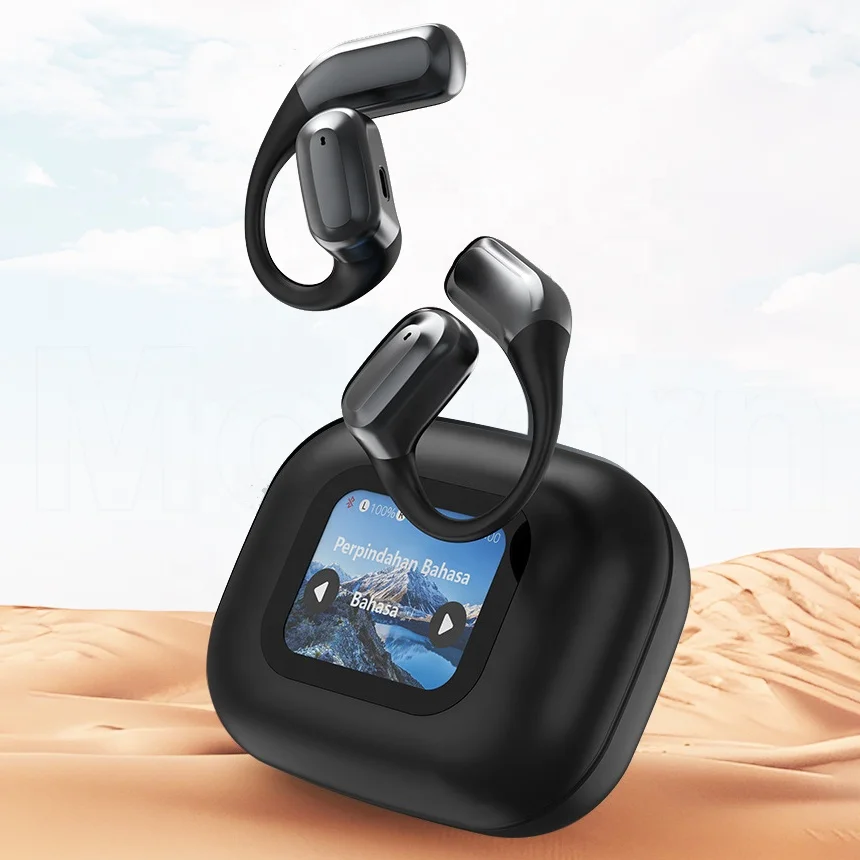 A16 Mini PRO Touch Screen Charging Case Wireless Earphone ENC ANC Earbuds BT 5.4 OWS Ear Hook Sports True Wireless Headphone