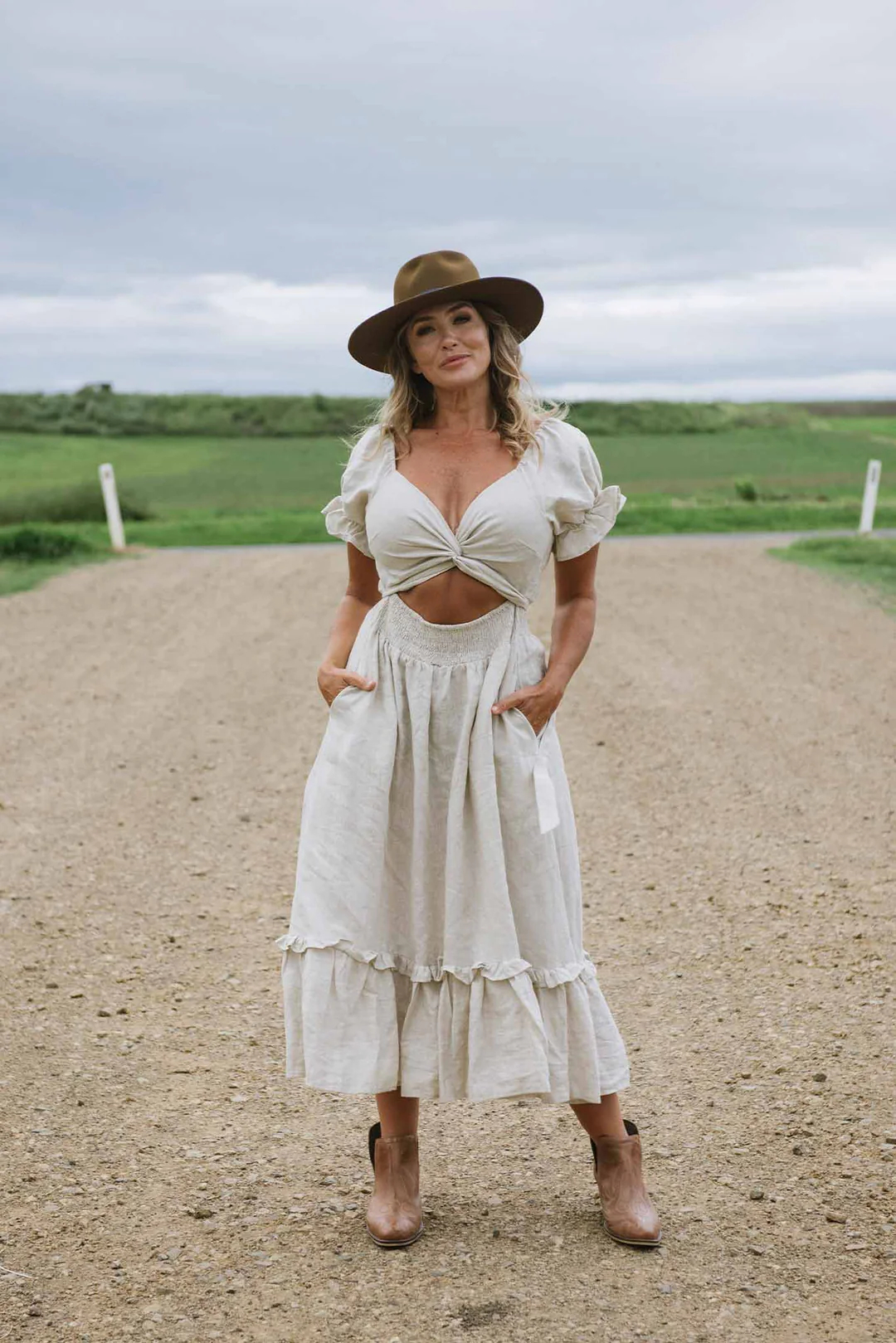 Reversible Ruffle Dress