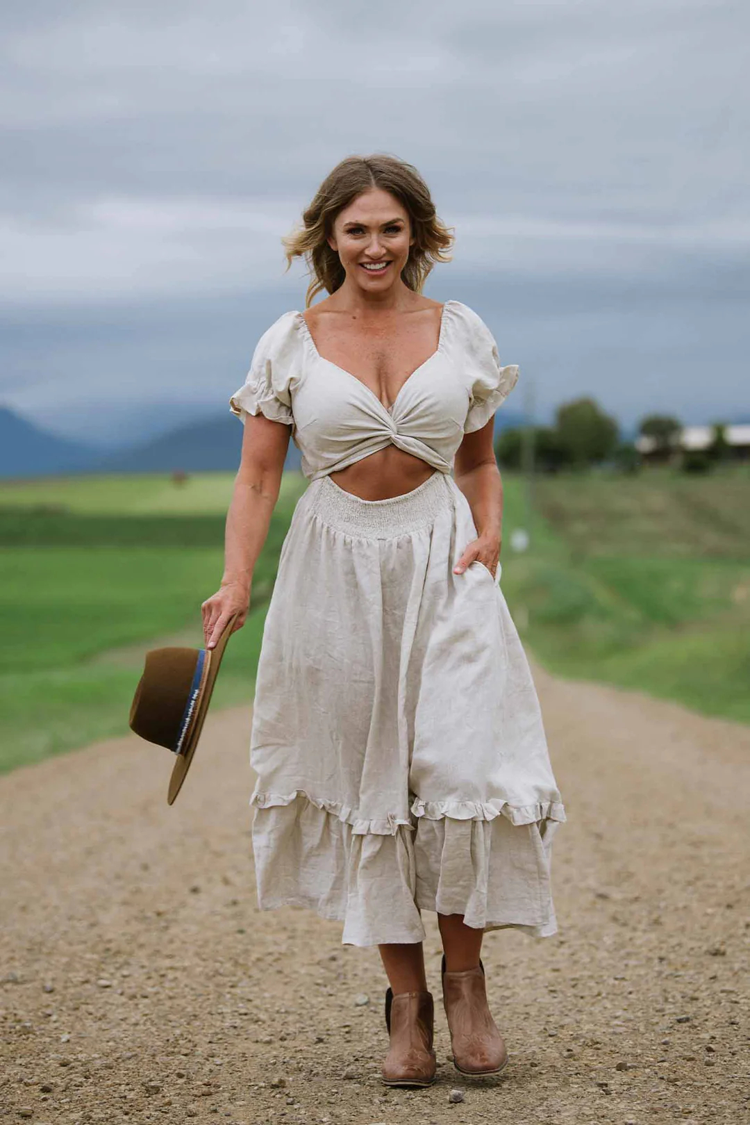 Reversible Ruffle Dress