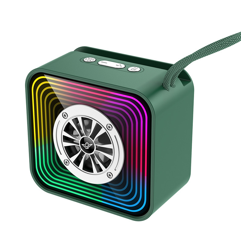 、、 New Popular  Mirror Abyss Lamp Bluetooth Speaker Mini Portable Lantern Small Home Outdoor