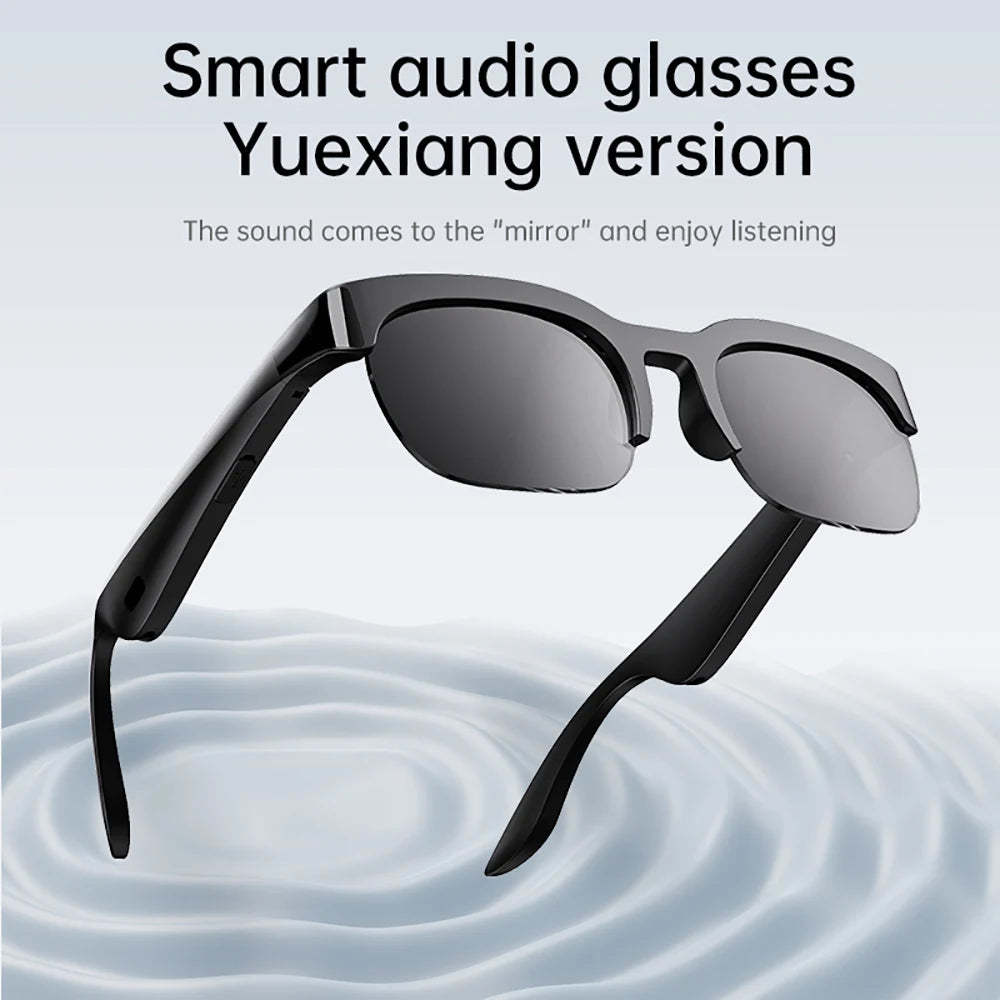 Smart Glasses Wireless Bluetooth 6.0 Stereo Headphones Call Music Outdoor Cycling Sunglasses Voice Control HIFI Anti-UV Glasses