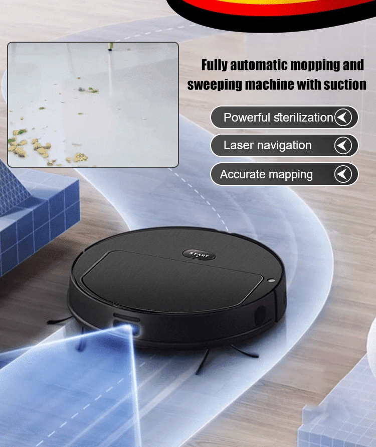 3 in 1 Vacuum Cleaning Smart Sweeper