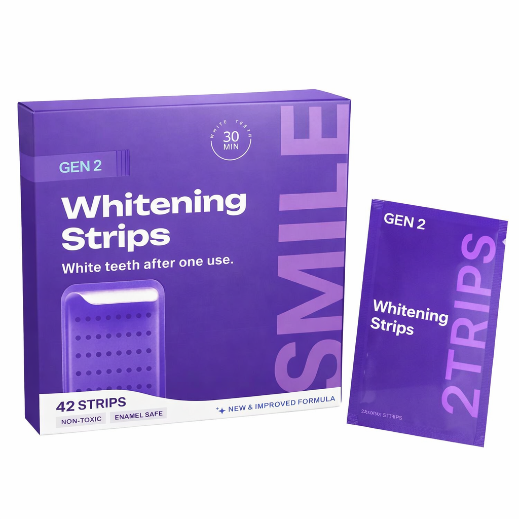 Purple Teeth Whitening Strips | Fast, Gentle & Peroxide-Free Whitening