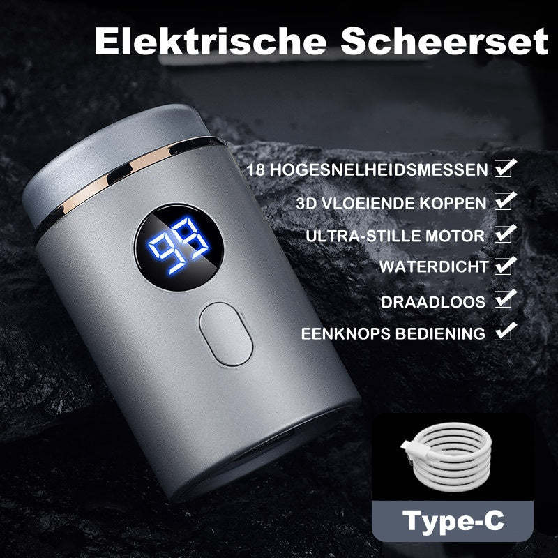 🔥Hot Promotion 50% OFF🔥Men's kraftfull mini elektrisk rakapparat med digital display