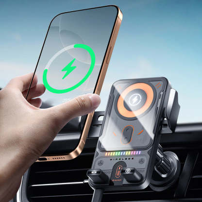 F18 Fully Automatic Smart Car Mount – Wireless Charging + Infrared Sensing