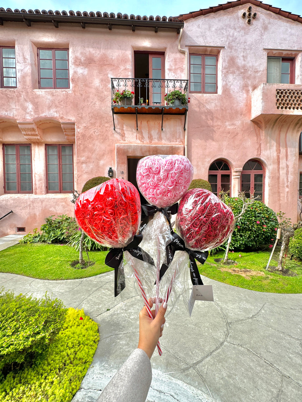 Heart Lollipops - Red