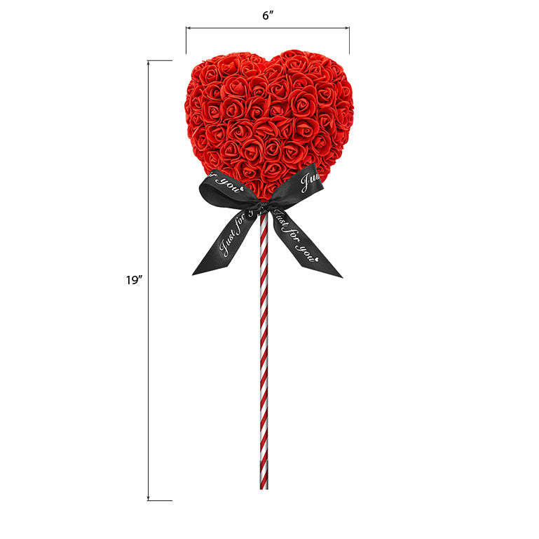 Heart Lollipops - Red