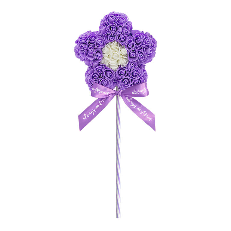 Flower Lollipop-Purple