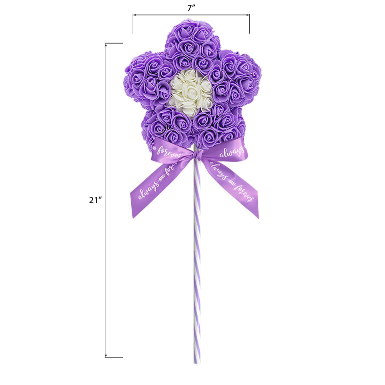 Flower Lollipop-Purple