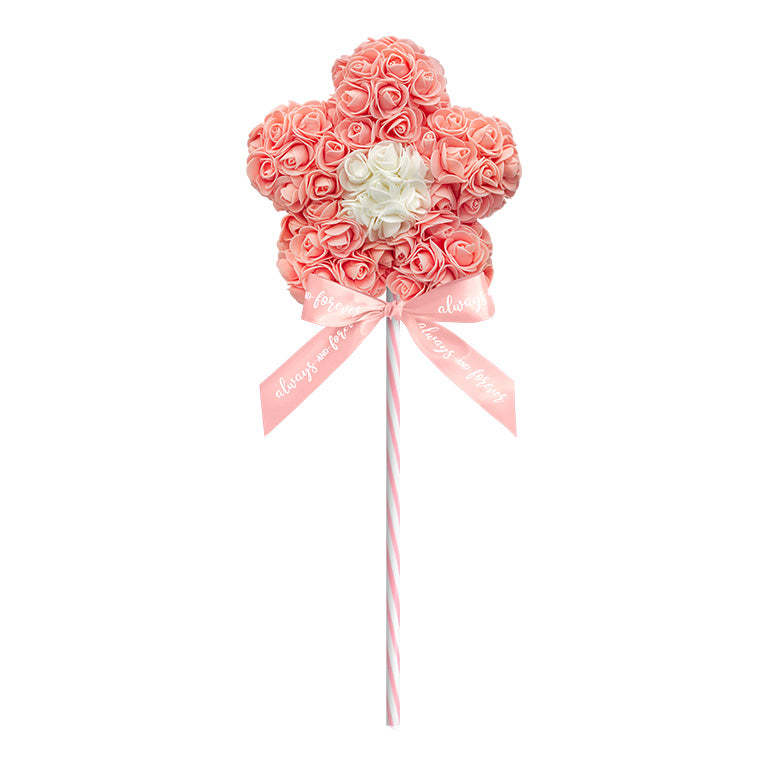 Flower Lollipop-Peach