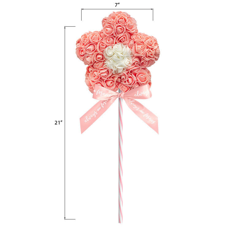 Flower Lollipop-Peach