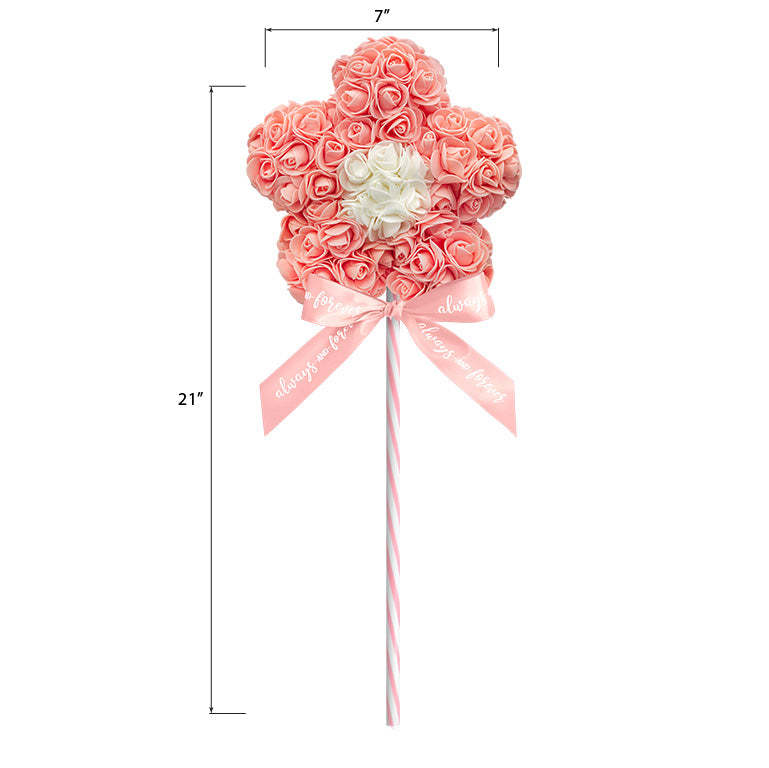 Flower Lollipop-Peach