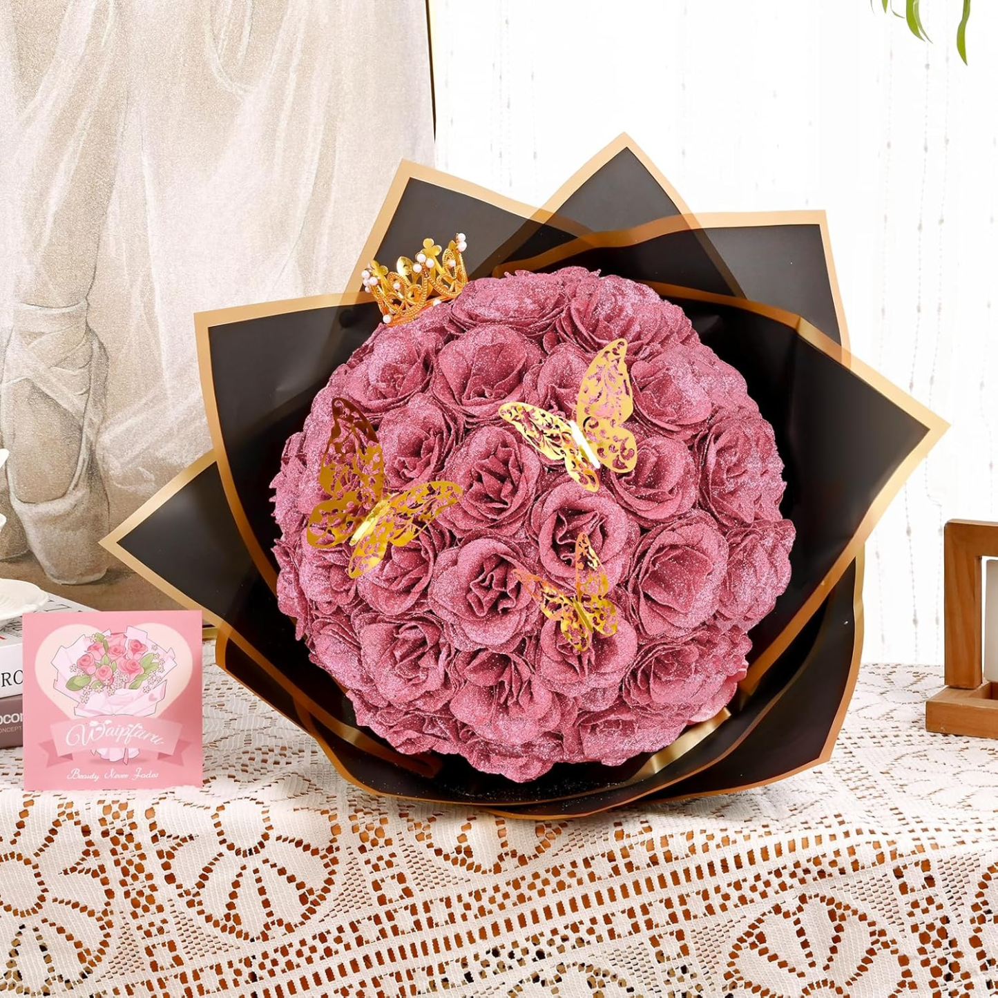 💕Glitter Rose Bouquet💕 - Best Gift to Lover