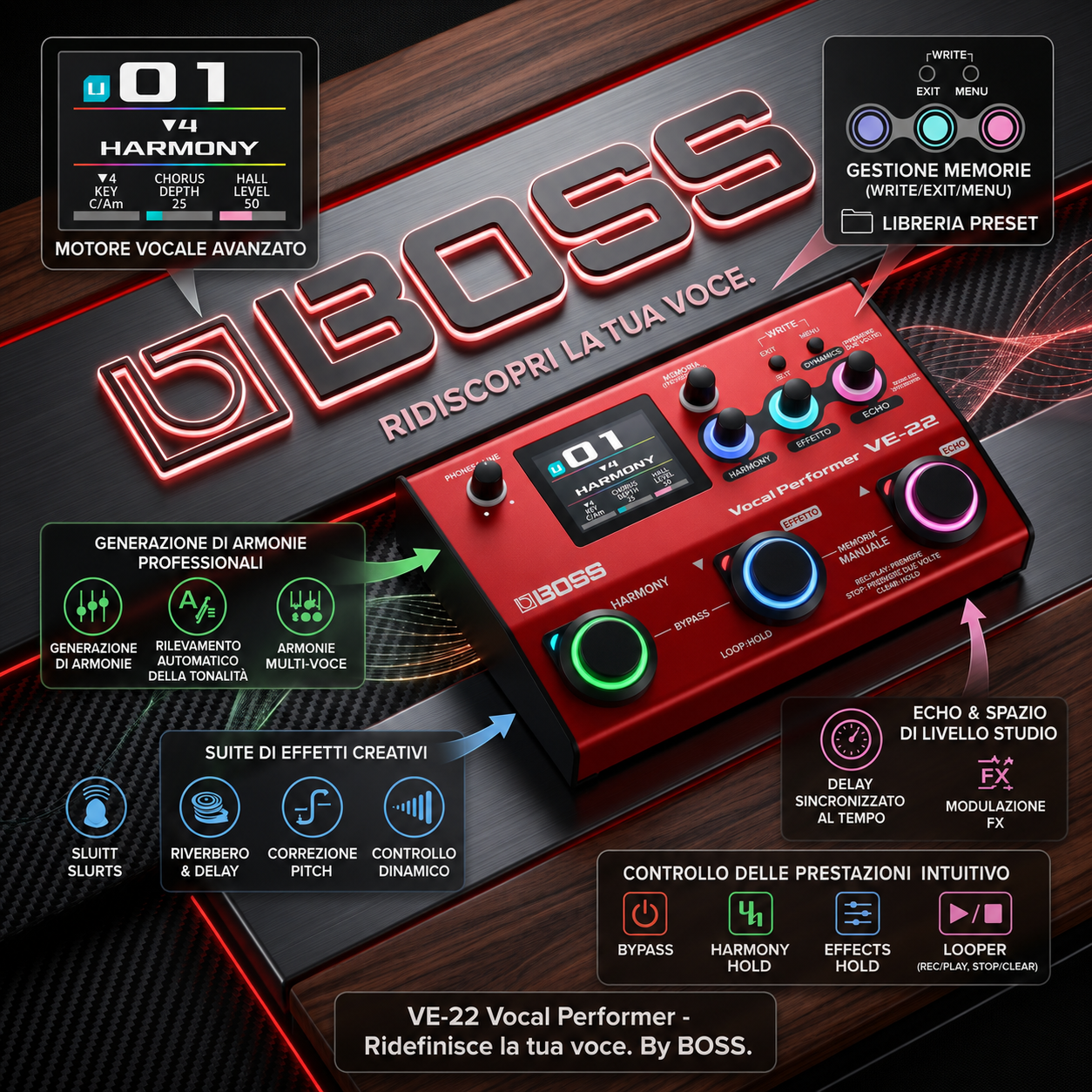 BOSS Processore Professionale per Voce