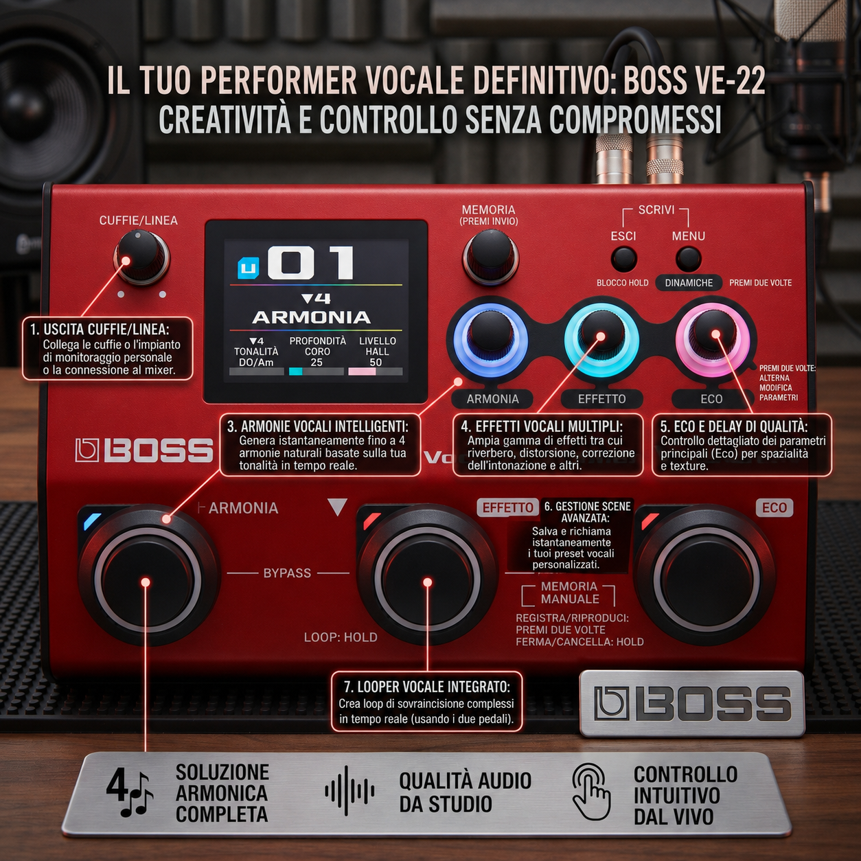 BOSS Processore Professionale per Voce
