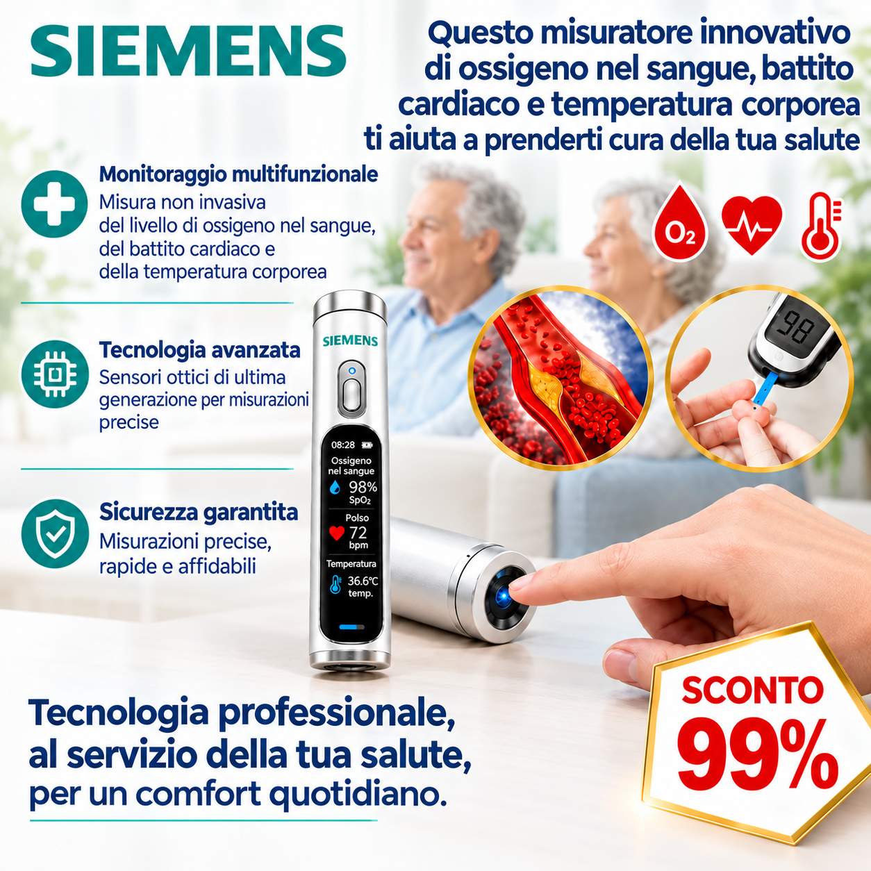 ✅ L'ultima innovazione nella tecnologia medica per il 2027: un dispositivo intelligente e non invasivo per il monitoraggio della glicemia, con una precisione del 99,9%