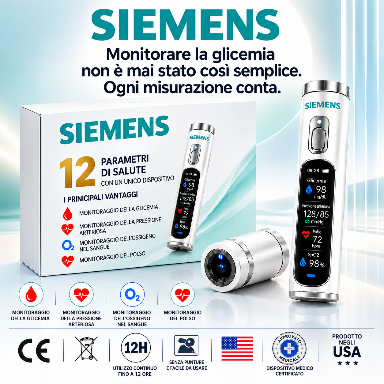 ✅ L'ultima innovazione nella tecnologia medica per il 2027: un dispositivo intelligente e non invasivo per il monitoraggio della glicemia, con una precisione del 99,9%