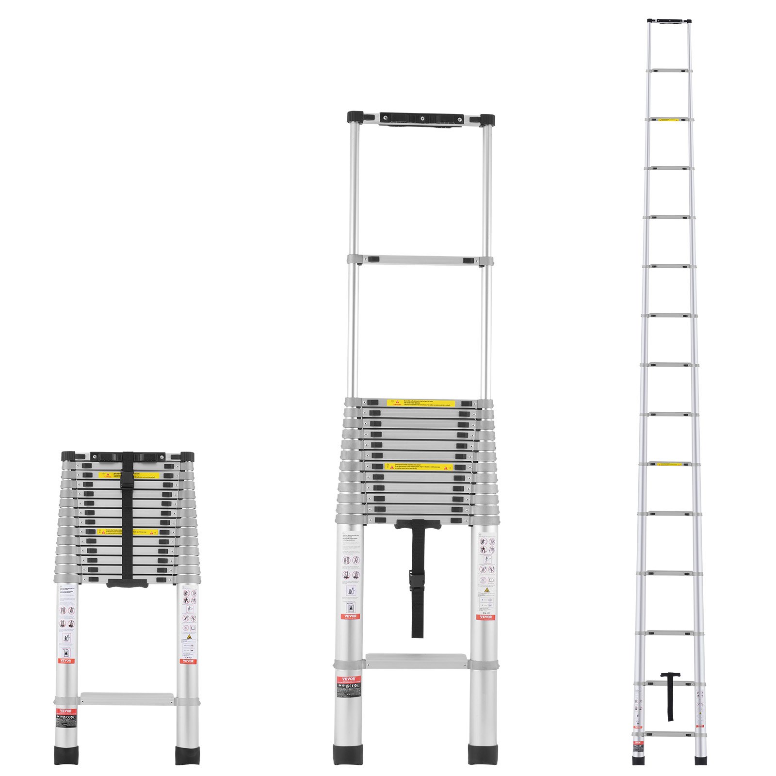 VEthtVOR Telescoping Ladder Aluminum Extension Step Multi-purpose Portable