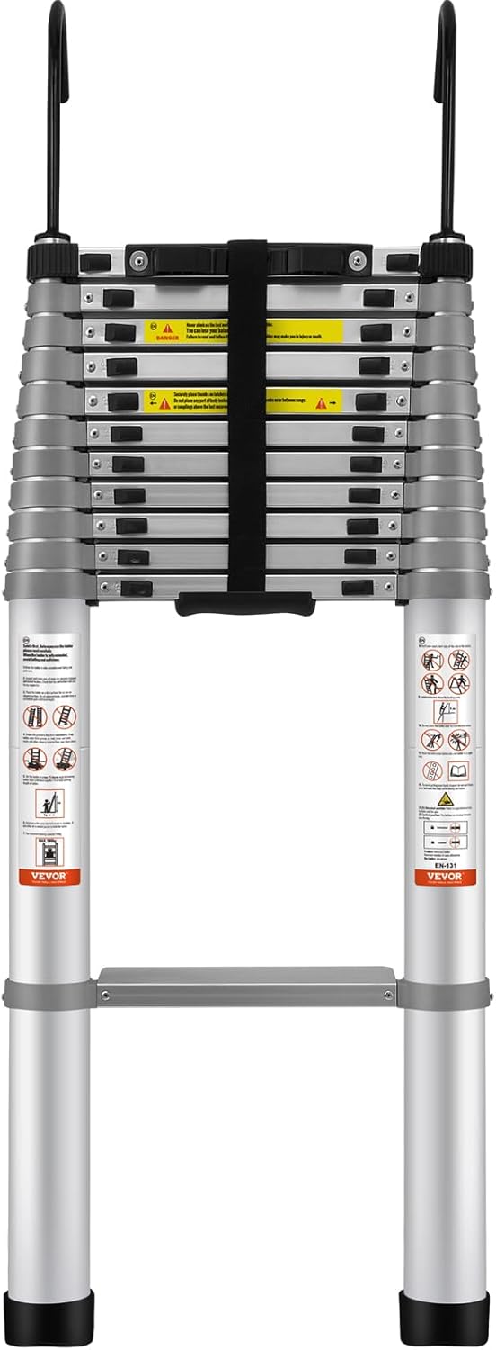VEthtVOR Telescoping Ladder Aluminum Extension Step Multi-purpose Portable