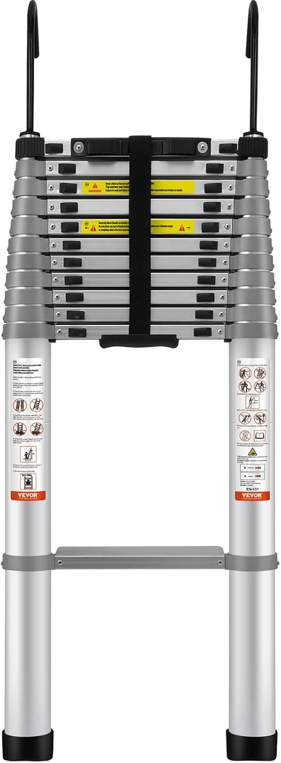 VEthtVOR Telescoping Ladder Aluminum Extension Step Multi-purpose Portable
