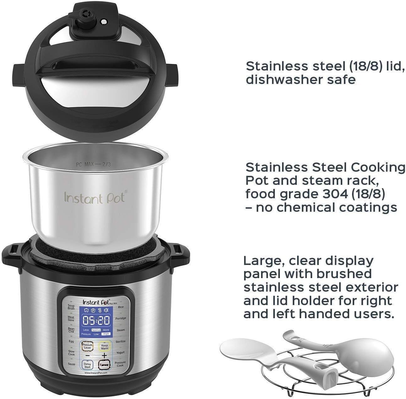 【Hurry, Limited Stock】Instathtnt Pot 6qt Dthtuo Plus 9-in-1 Electric Pressure Cooker Pressure Cooker