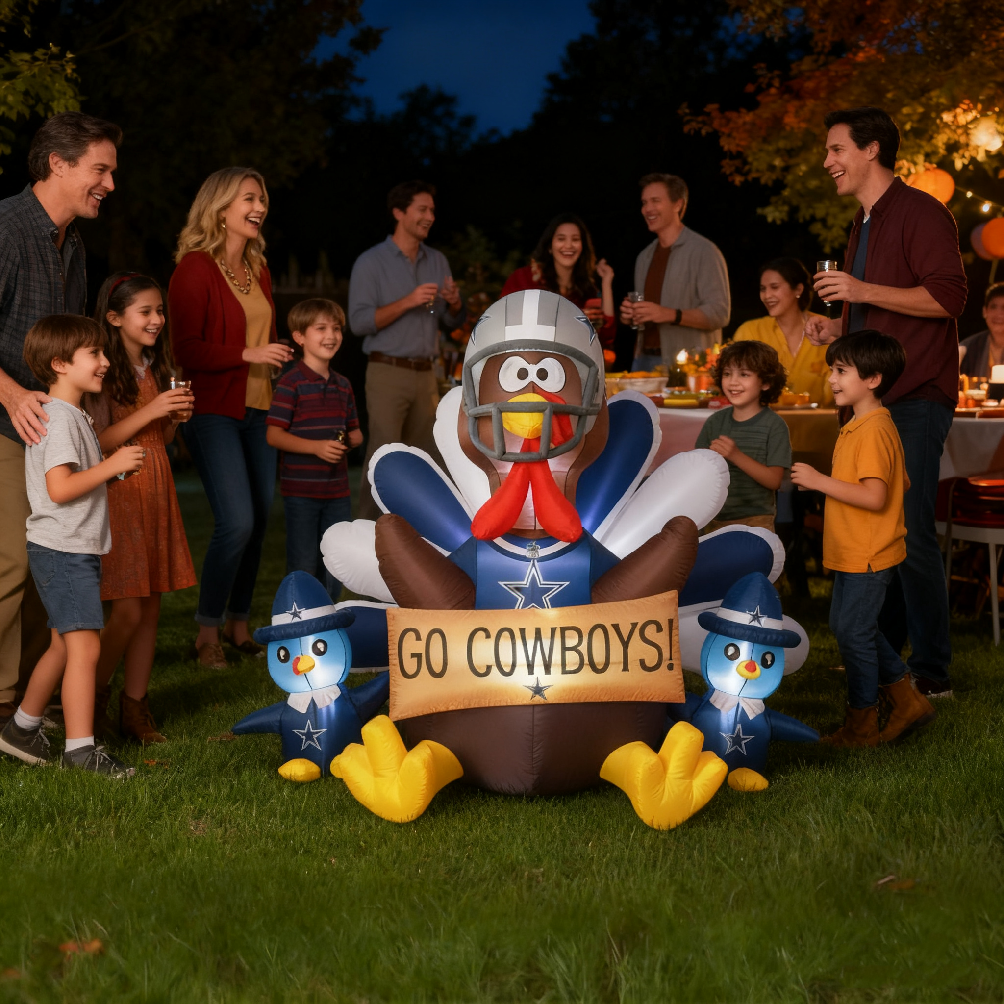 🦃 NFL Team Inflatable Thanksgiving Turkey Decoration