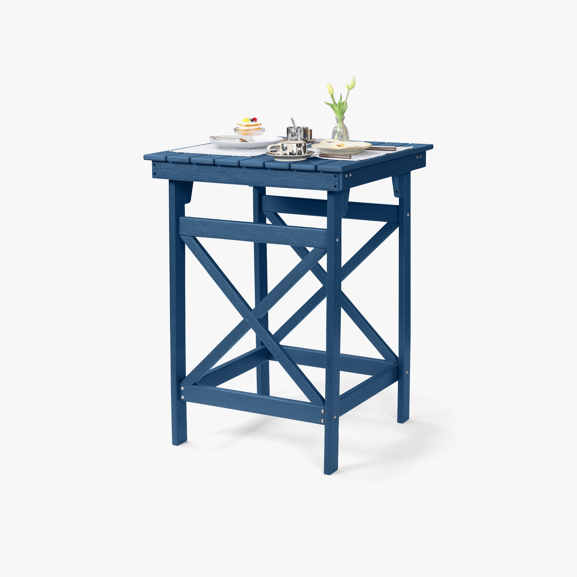 HDPE Patio Adirondack Outdoor Bar Height Table - C078-1