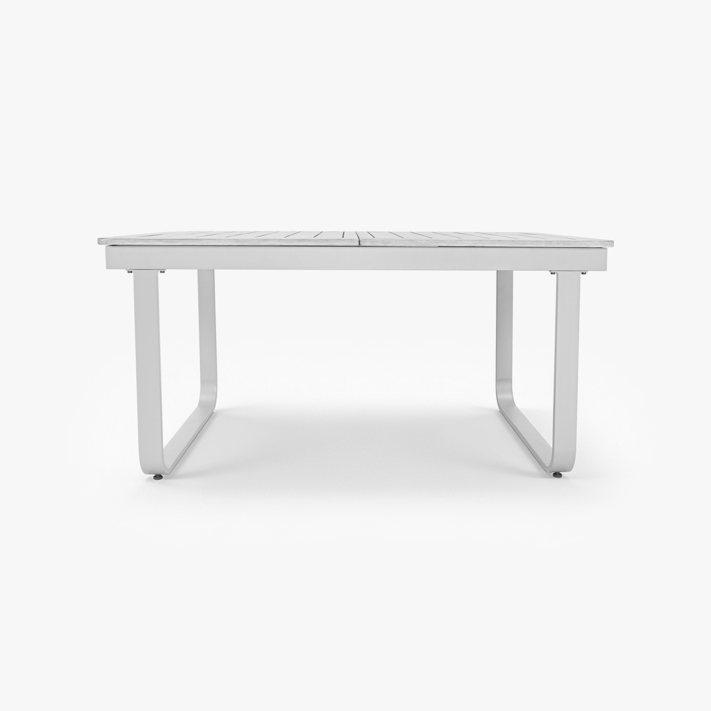 Expandable Patio Outdoor Dining Table with U-Shape Legs for 6-8 Person - D056