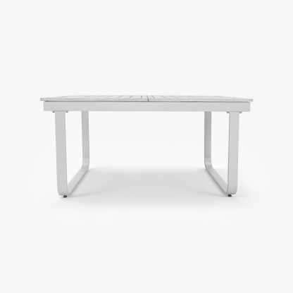 Expandable Patio Outdoor Dining Table with U-Shape Legs for 6-8 Person - D056