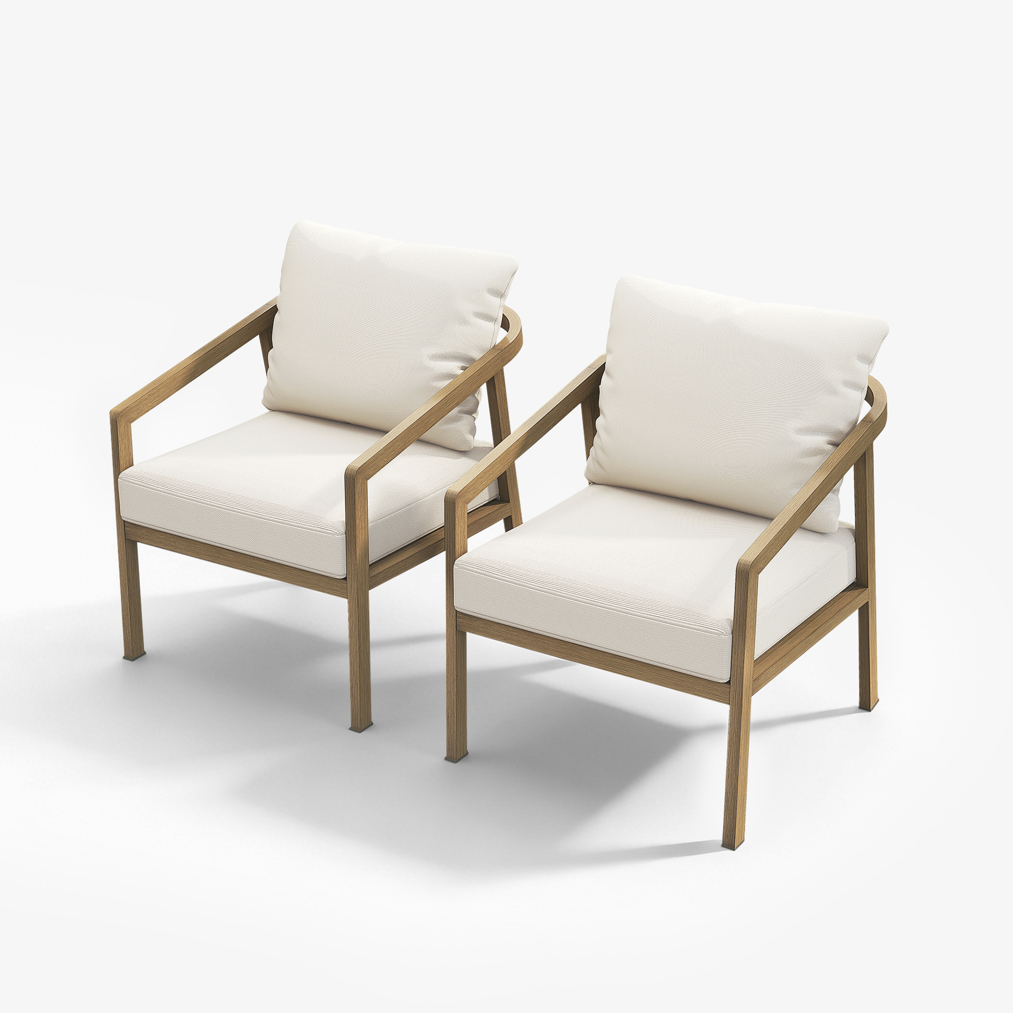 2-piece Patio Outdoor Armchair Set - C041