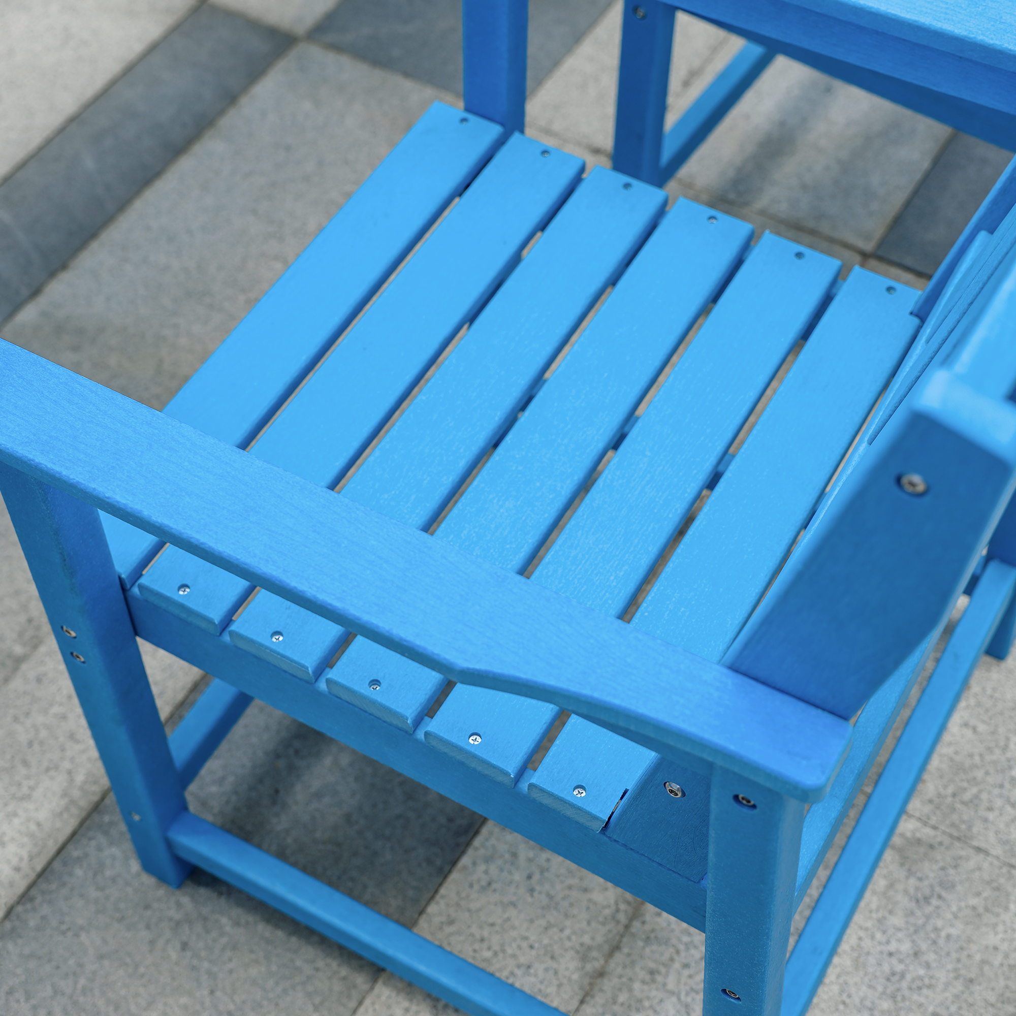 5-Piece HDPE Patio Dining Set with Umbrella Hole - DS076-1