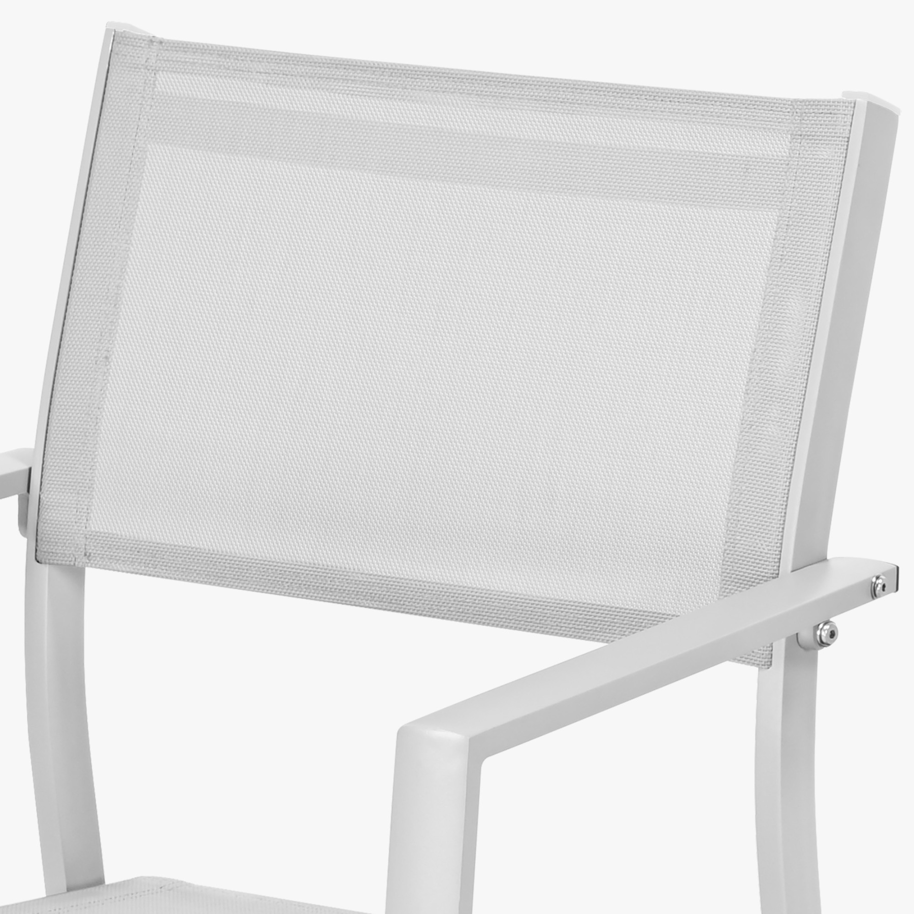 2-Piece Patio Stackable swivel Dining Chairs with Textilene -C055