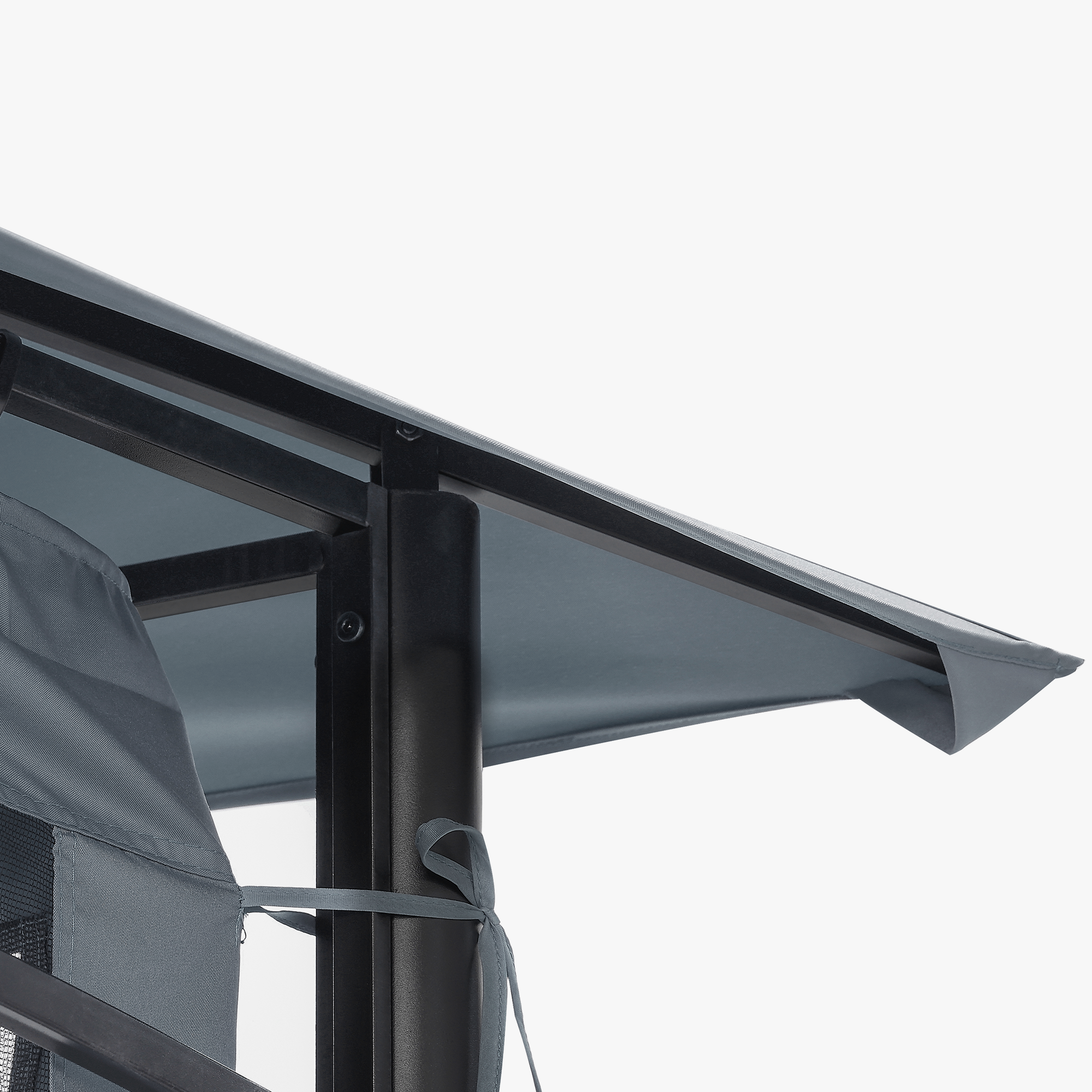 Outdoor Steel Frame Patio Gazebo with Double Roofs - P081