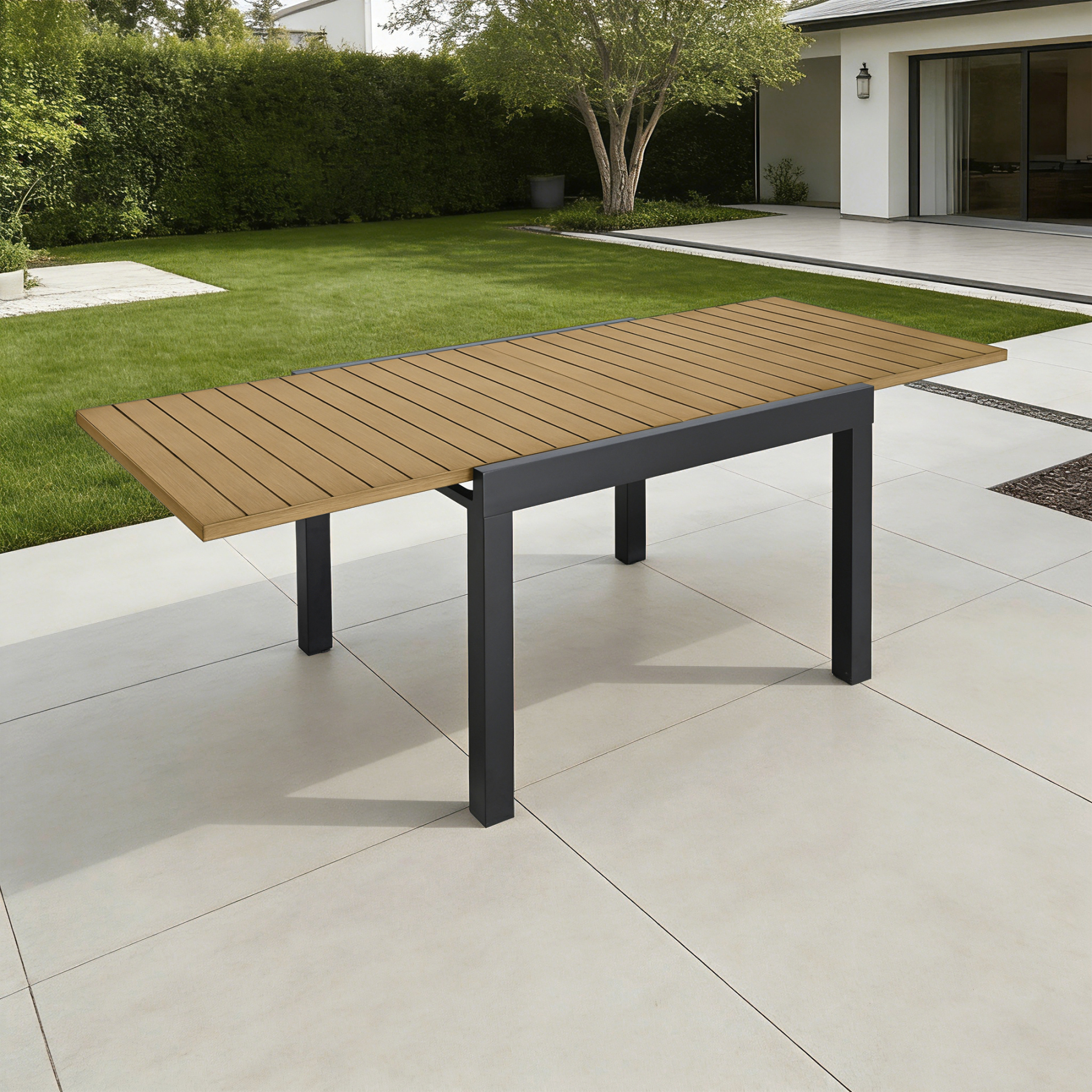 Extendable Outdoor Dining Table for 4-8 Person - D063-2