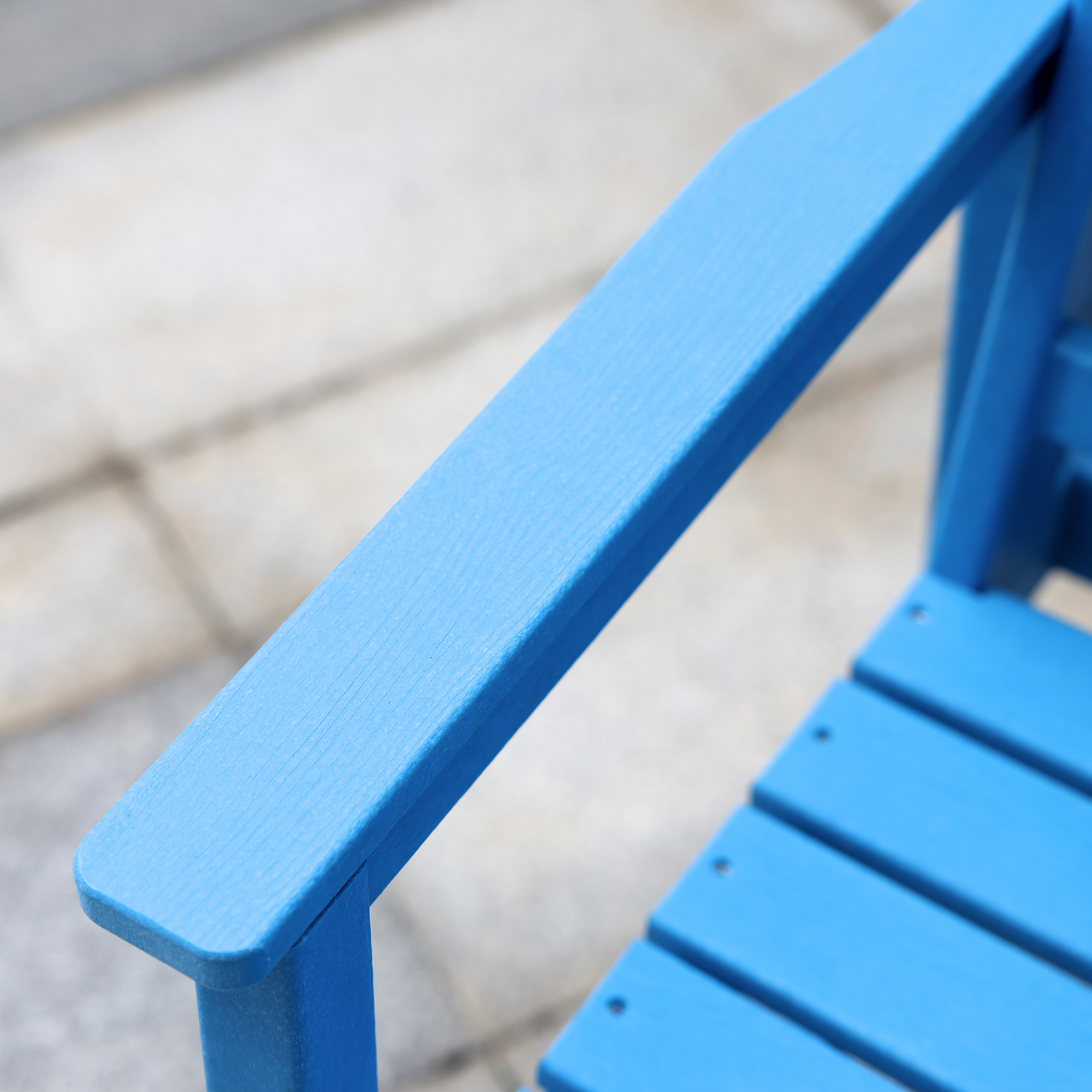 HDPE Patio Outdoor Dining Chair with Armrest - C074