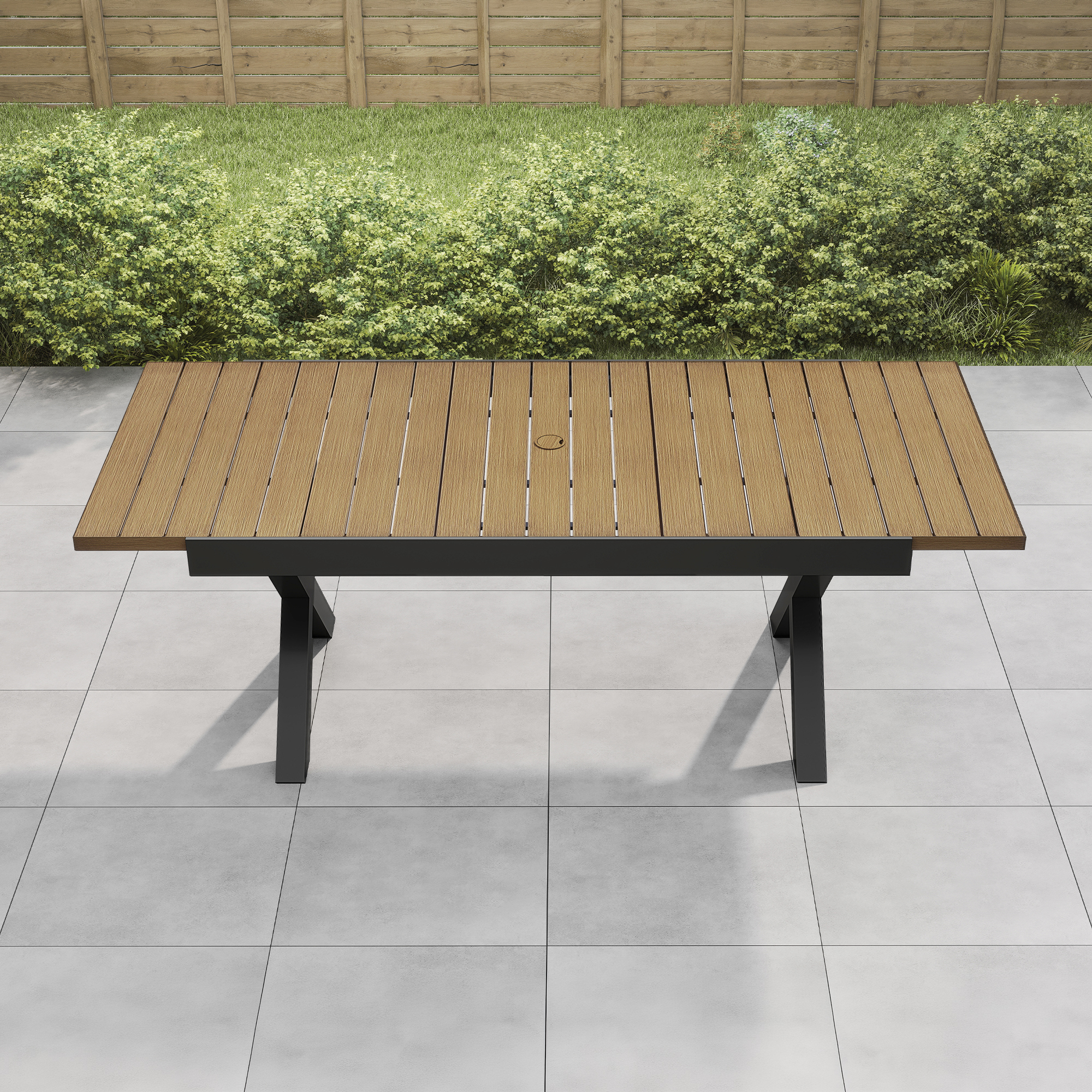Expandable Outdoor Dining Table for 8 Person - D060