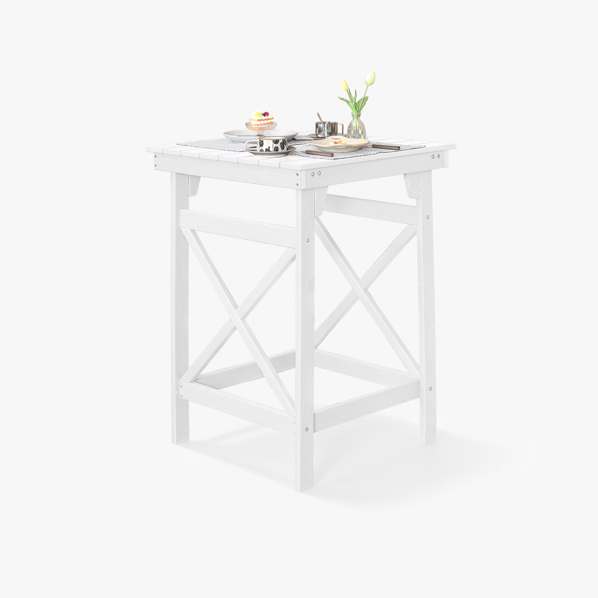 HDPE Patio Adirondack Outdoor Bar Height Table - C078-1