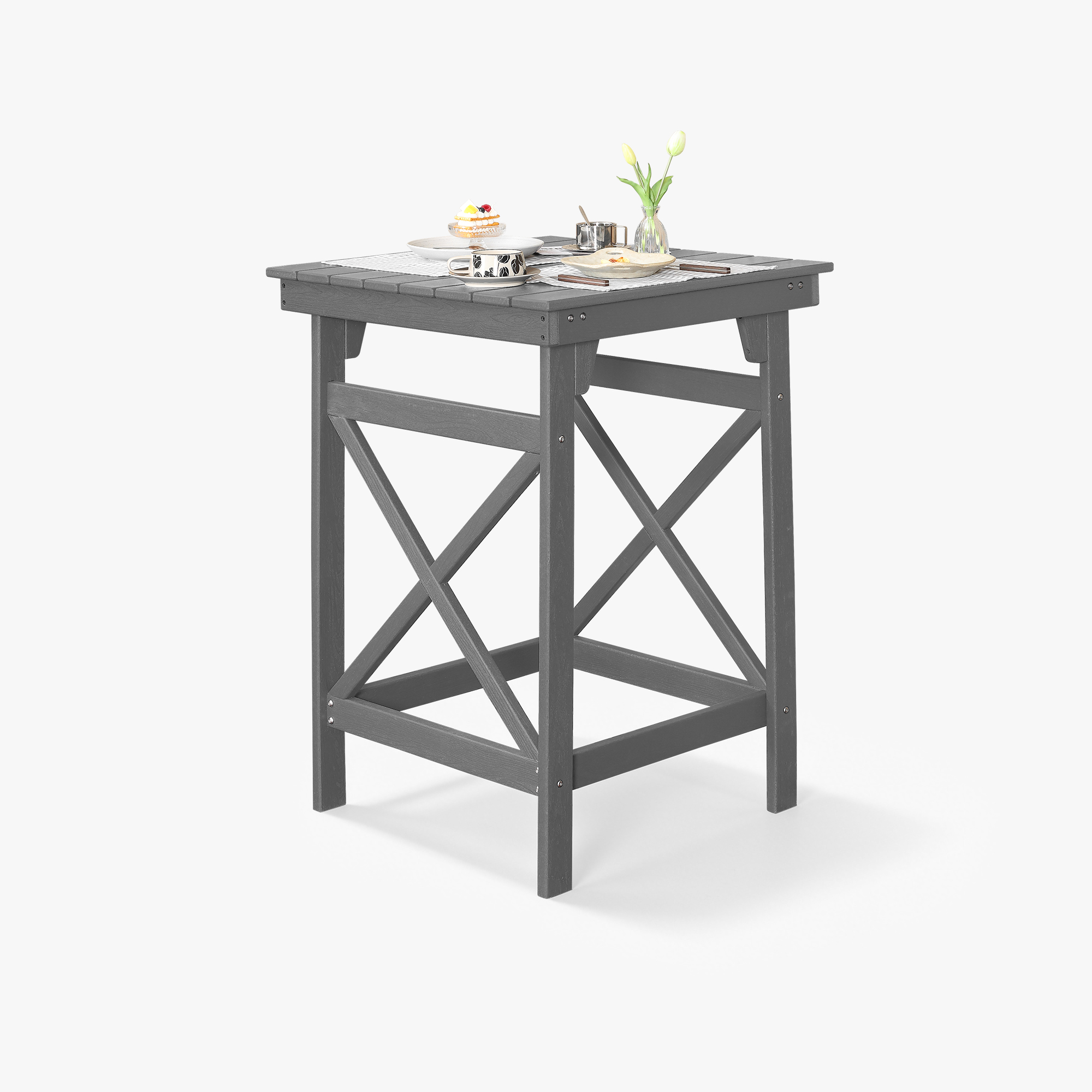 HDPE Patio Adirondack Outdoor Bar Height Table - C078-1