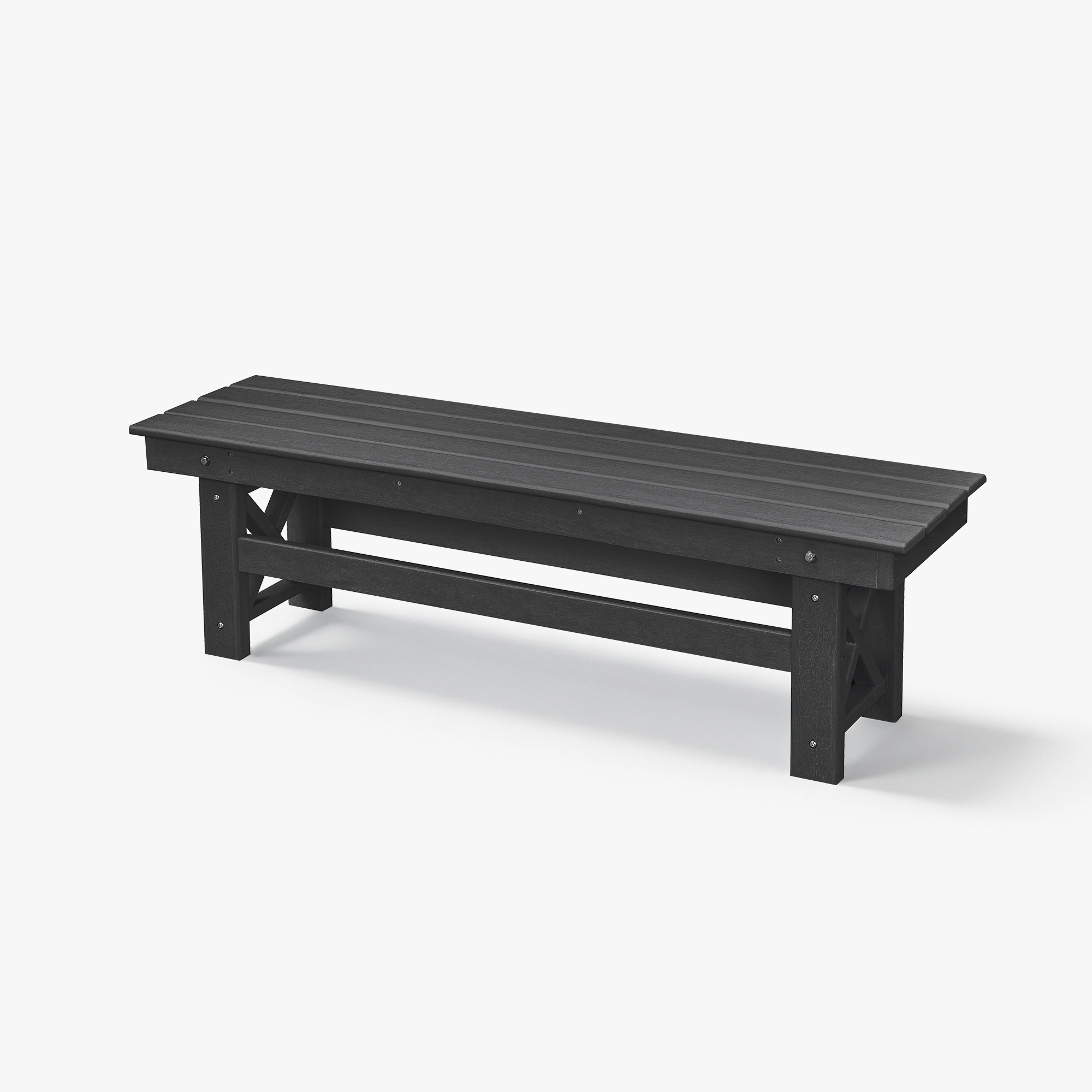 HDPE Patio Outdoor Backless Bench - C075