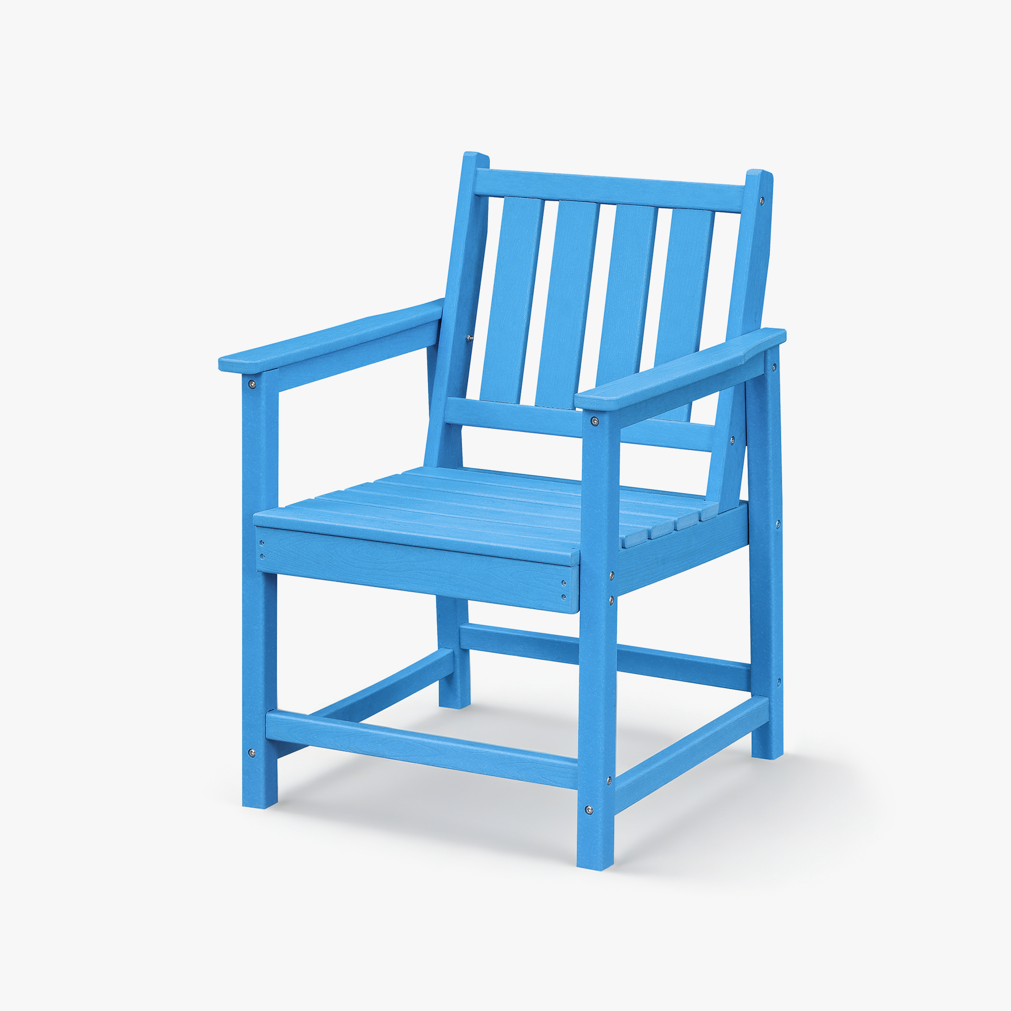 HDPE Patio Outdoor Dining Chair with Armrest - C074
